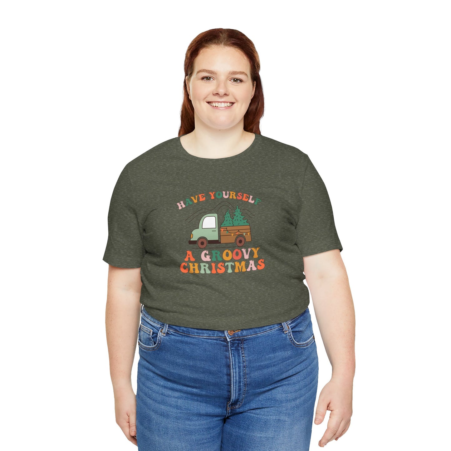 Groovy Christmas Truck T-Shirt