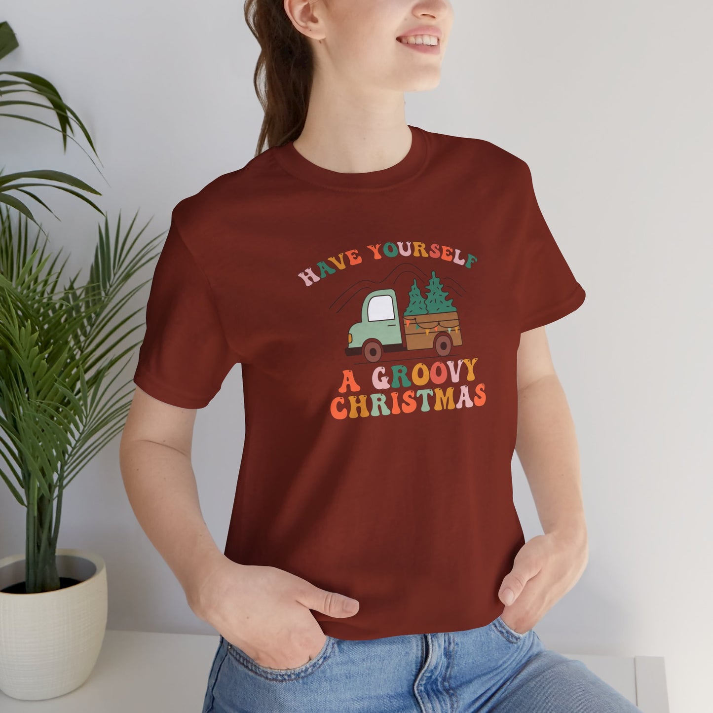 Groovy Christmas Truck T-Shirt