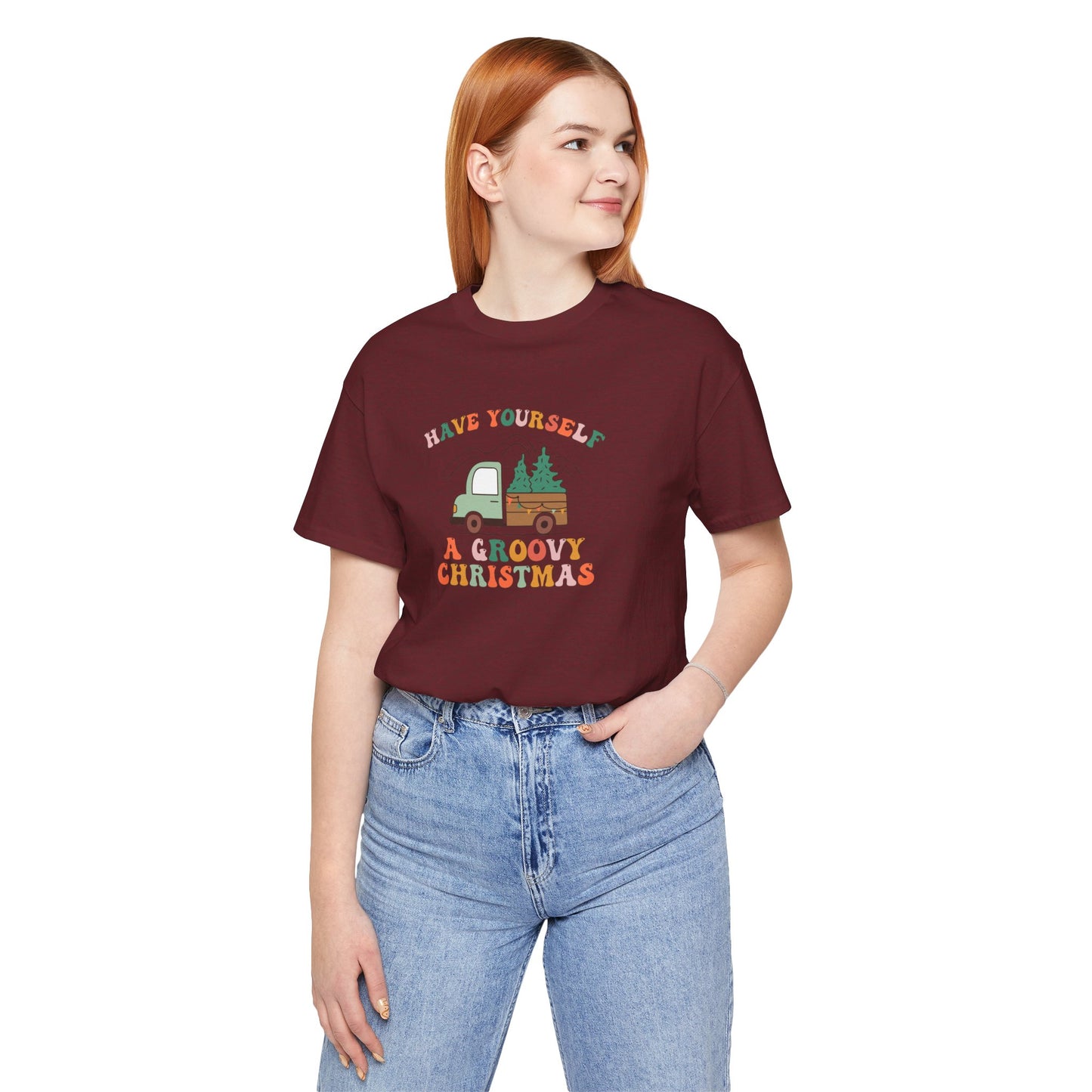 Groovy Christmas Truck T-Shirt