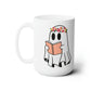 Ghosty Reading - Floral Crown (Ceramic Mug 15oz)