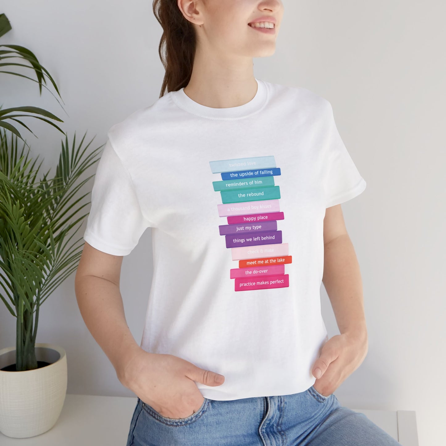 Romance Book Stack T-Shirt