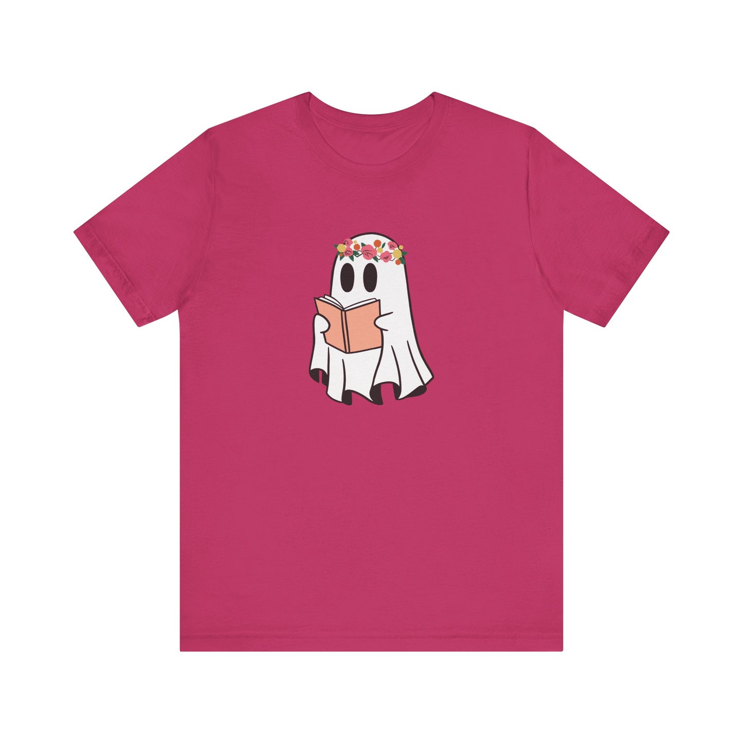 Ghosty Reading - Floral Crown T-Shirt