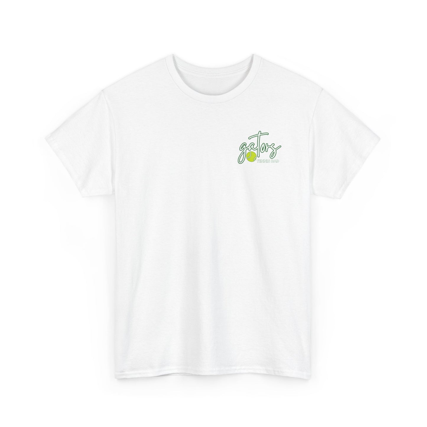 Tennis Dad T-Shirt — Green Handwritten High School Spirit Wear