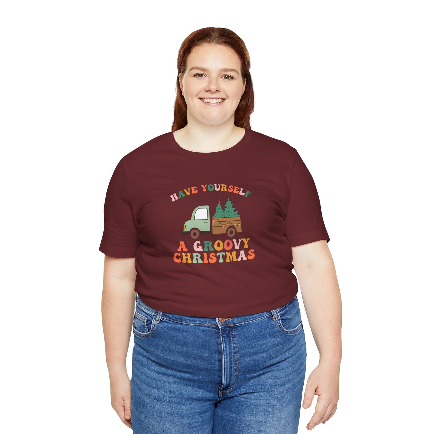 Groovy Christmas Truck T-Shirt
