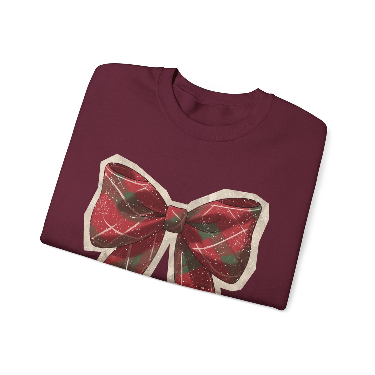 Plaid Holiday Bow Sweatshirt