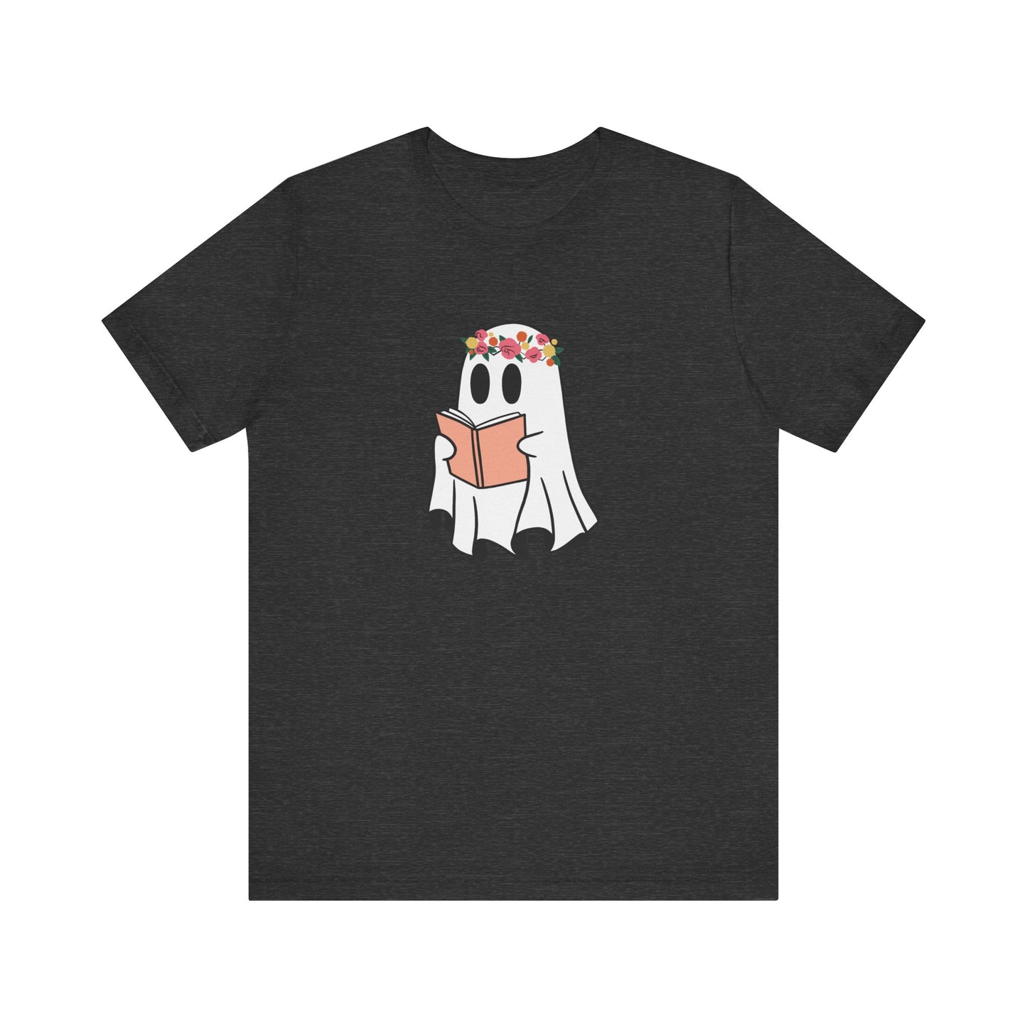 Ghosty Reading - Floral Crown T-Shirt