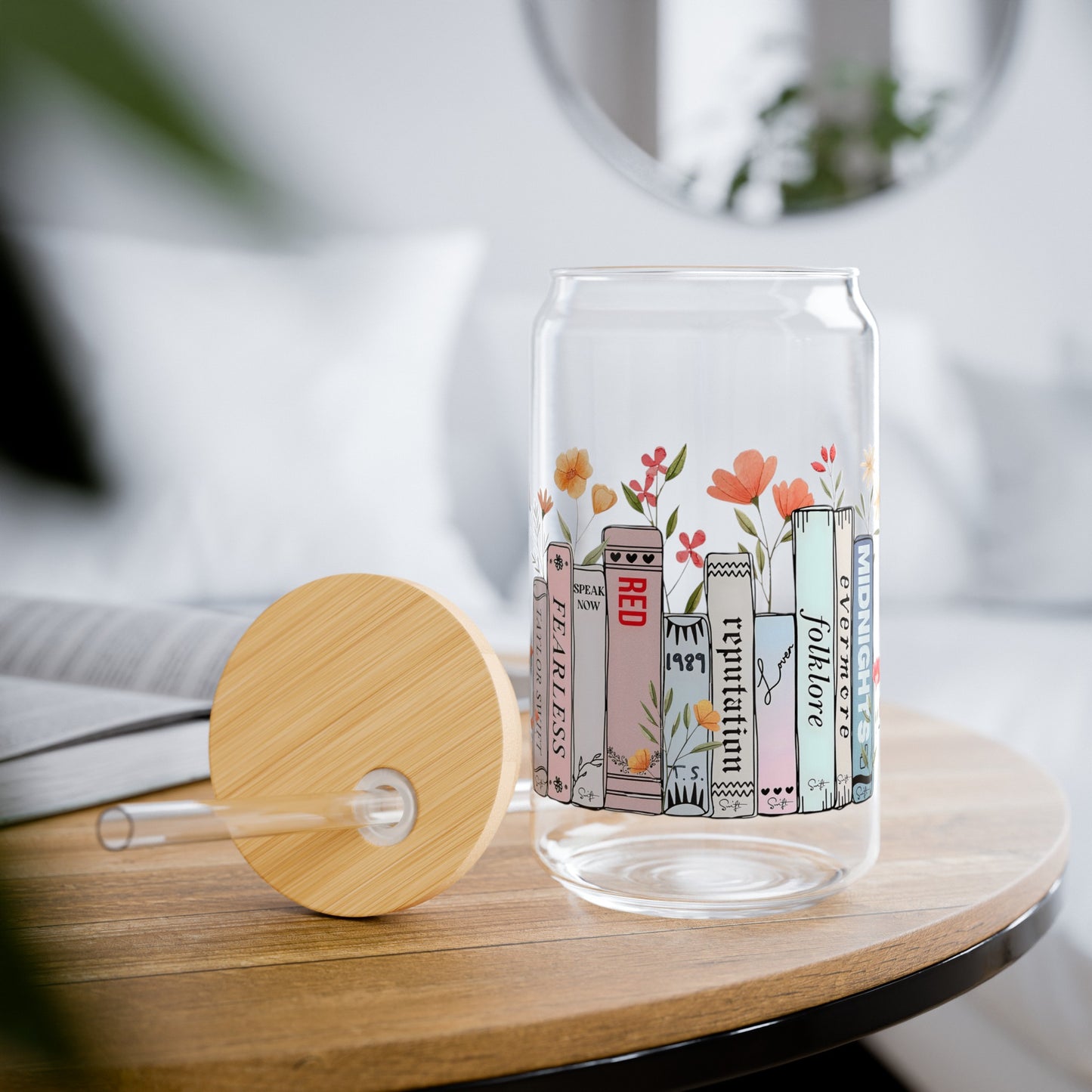 Taylor Swift Book Albums Glass - 16oz
