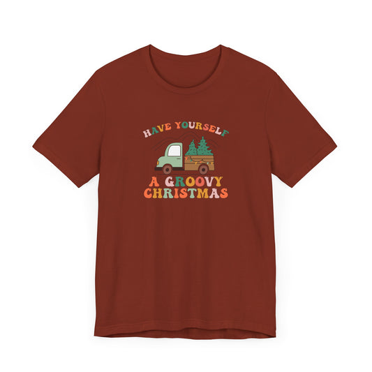 Groovy Christmas Truck T-Shirt
