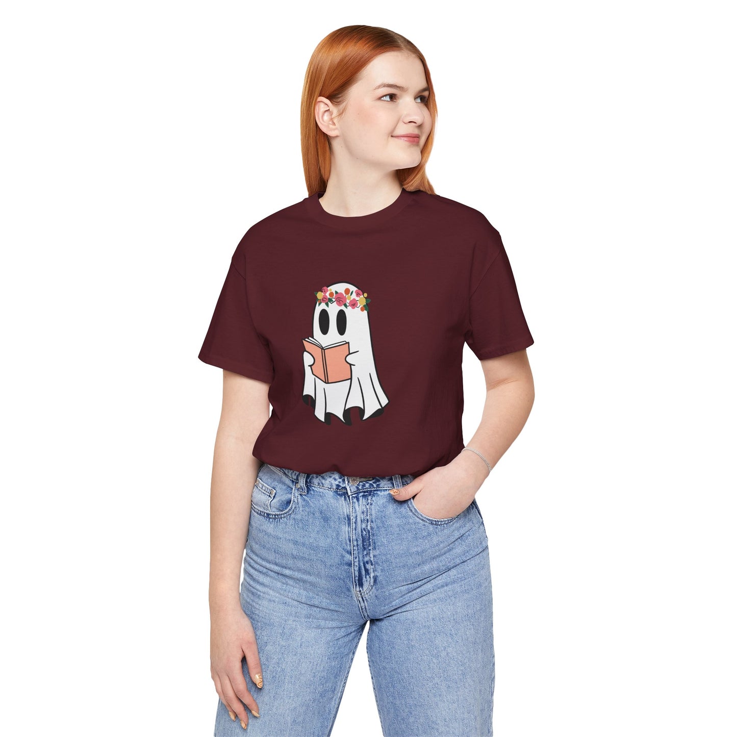 Ghosty Reading - Floral Crown T-Shirt