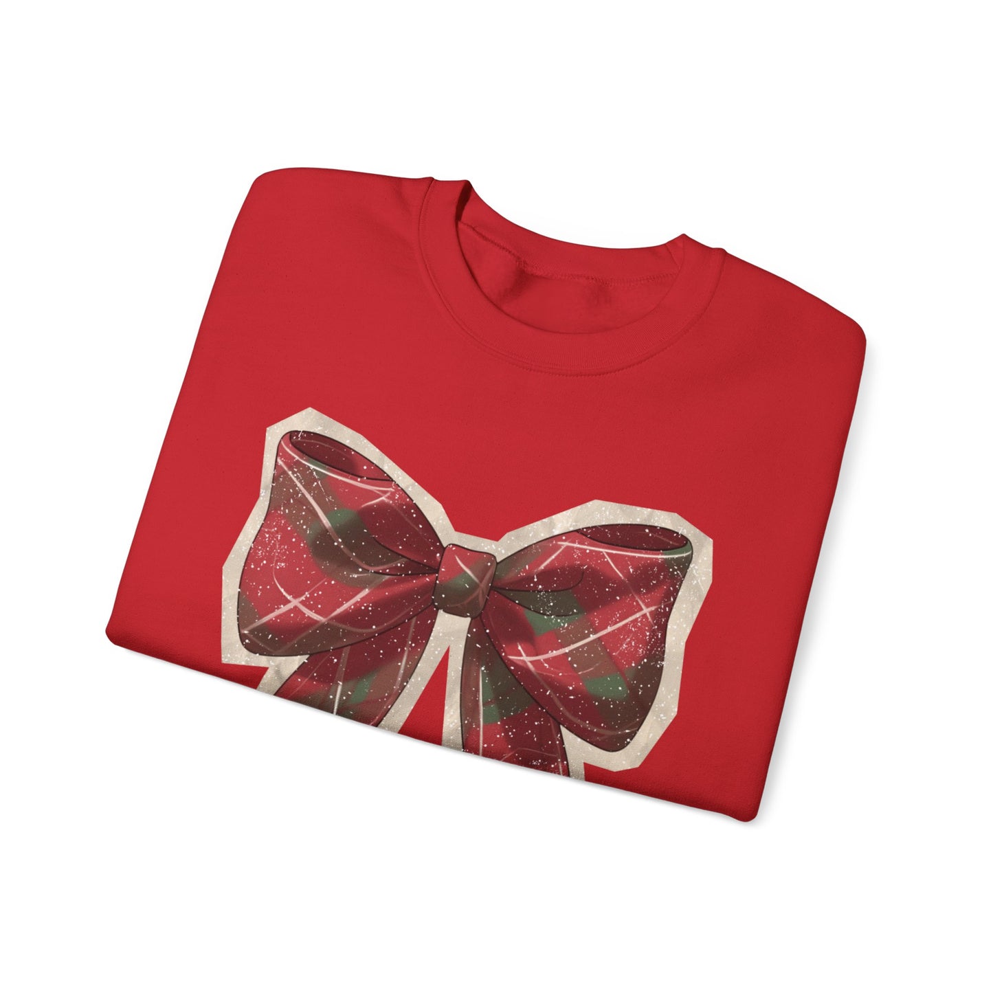 Plaid Holiday Bow Sweatshirt
