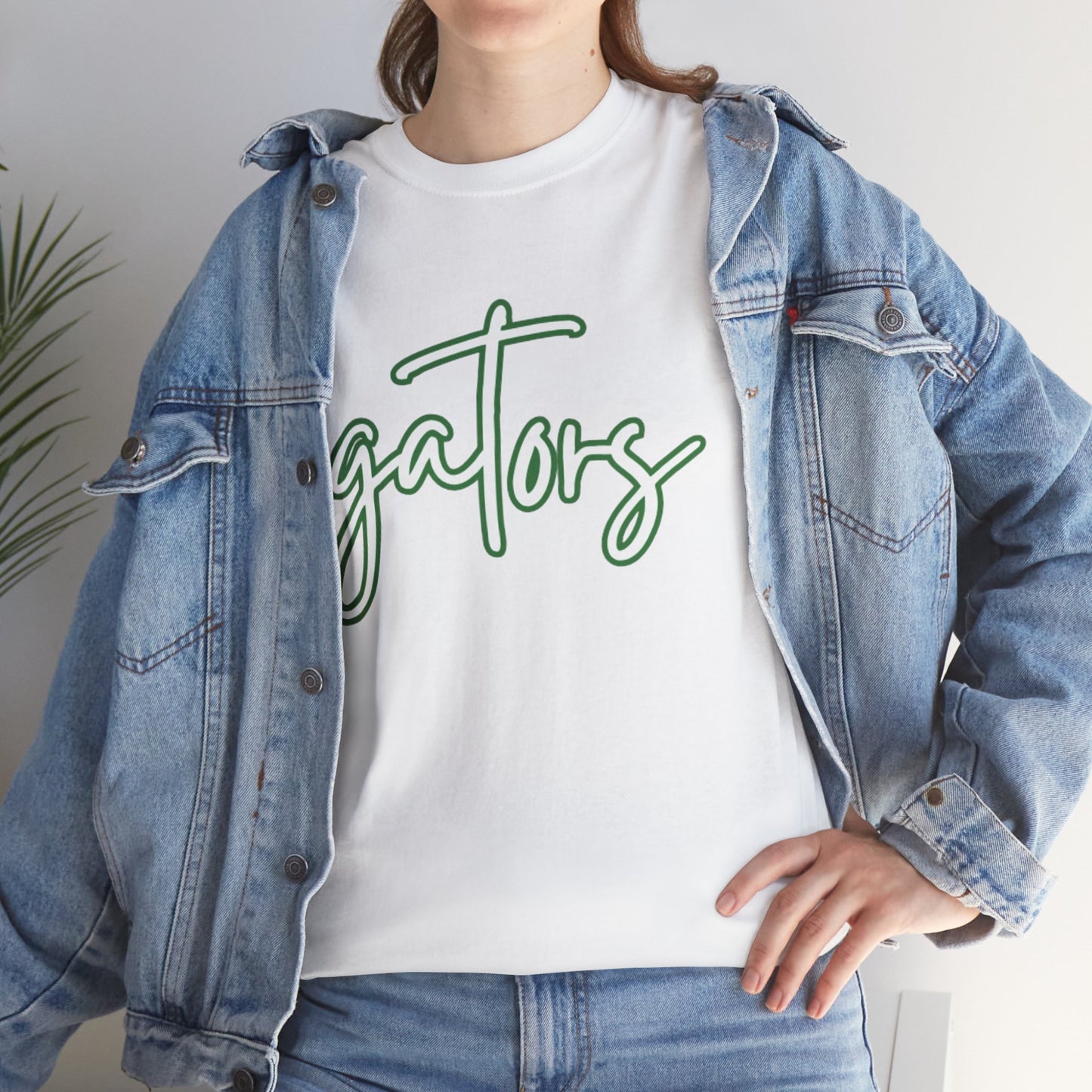 Gators T-Shirt — Green Handwritten High School Spirit Wear