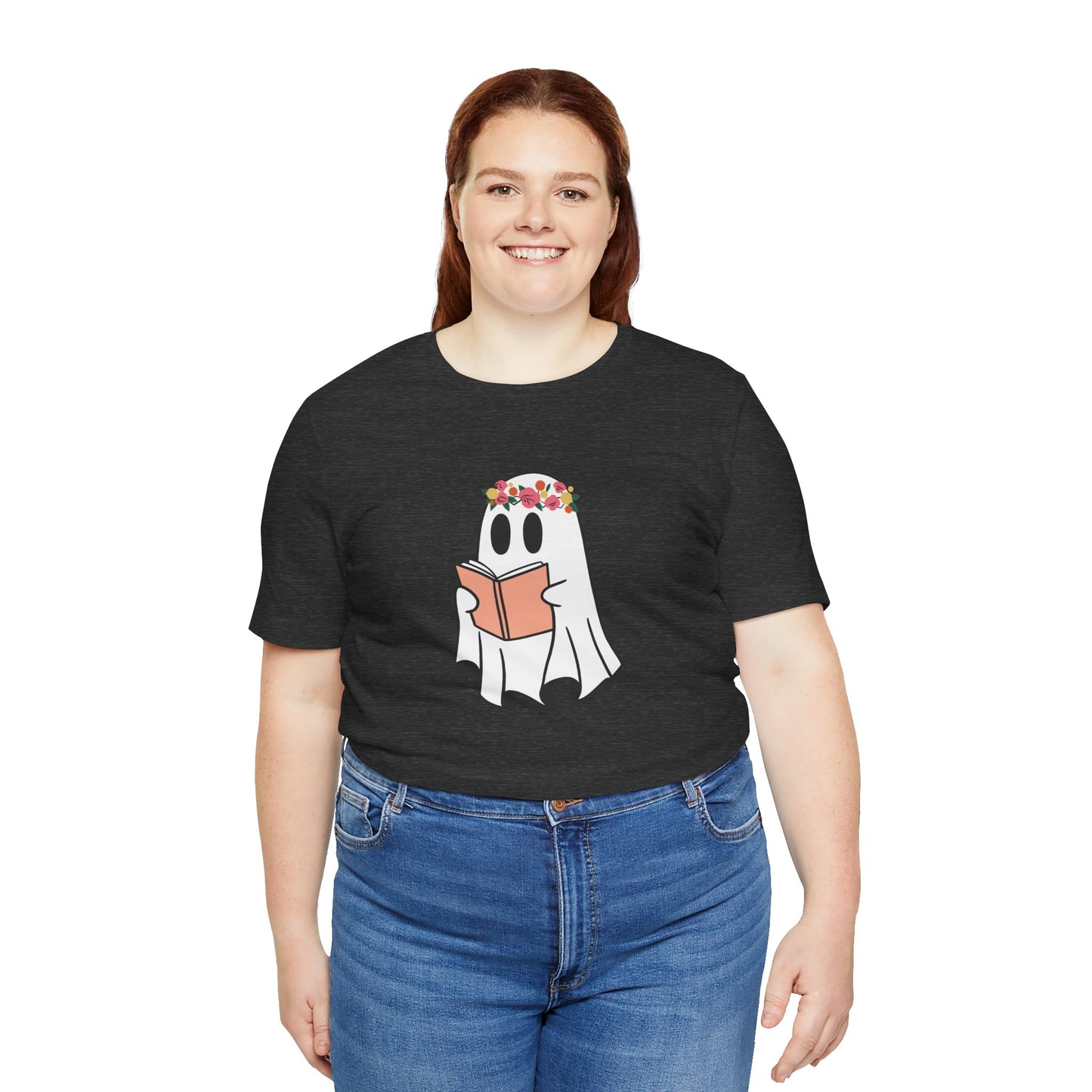 Ghosty Reading - Floral Crown T-Shirt