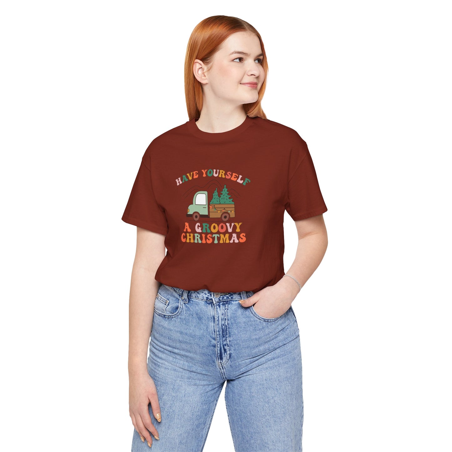 Groovy Christmas Truck T-Shirt