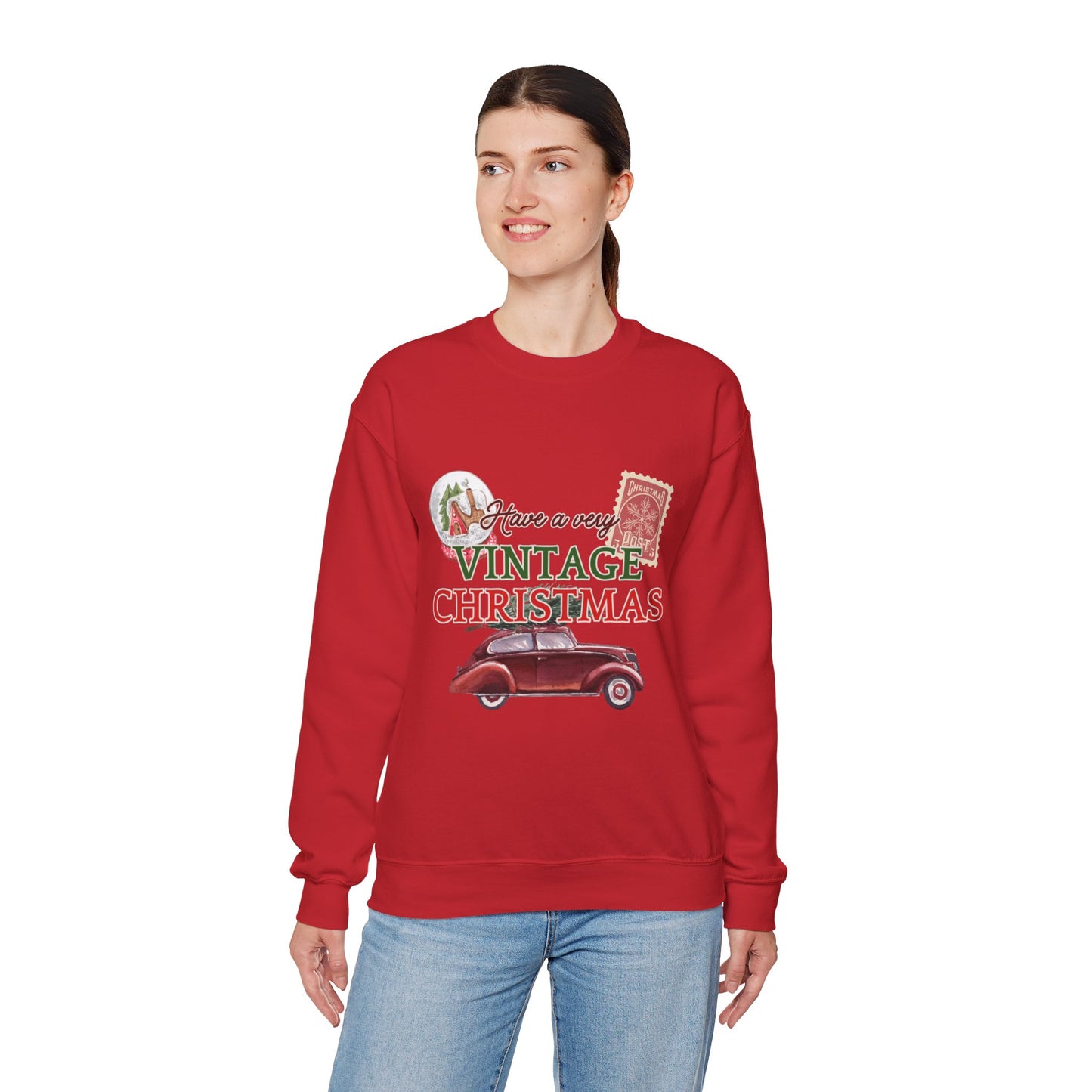 Vintage Christmas Sweatshirt – "Have a Very Vintage Christmas" Holiday Crewneck