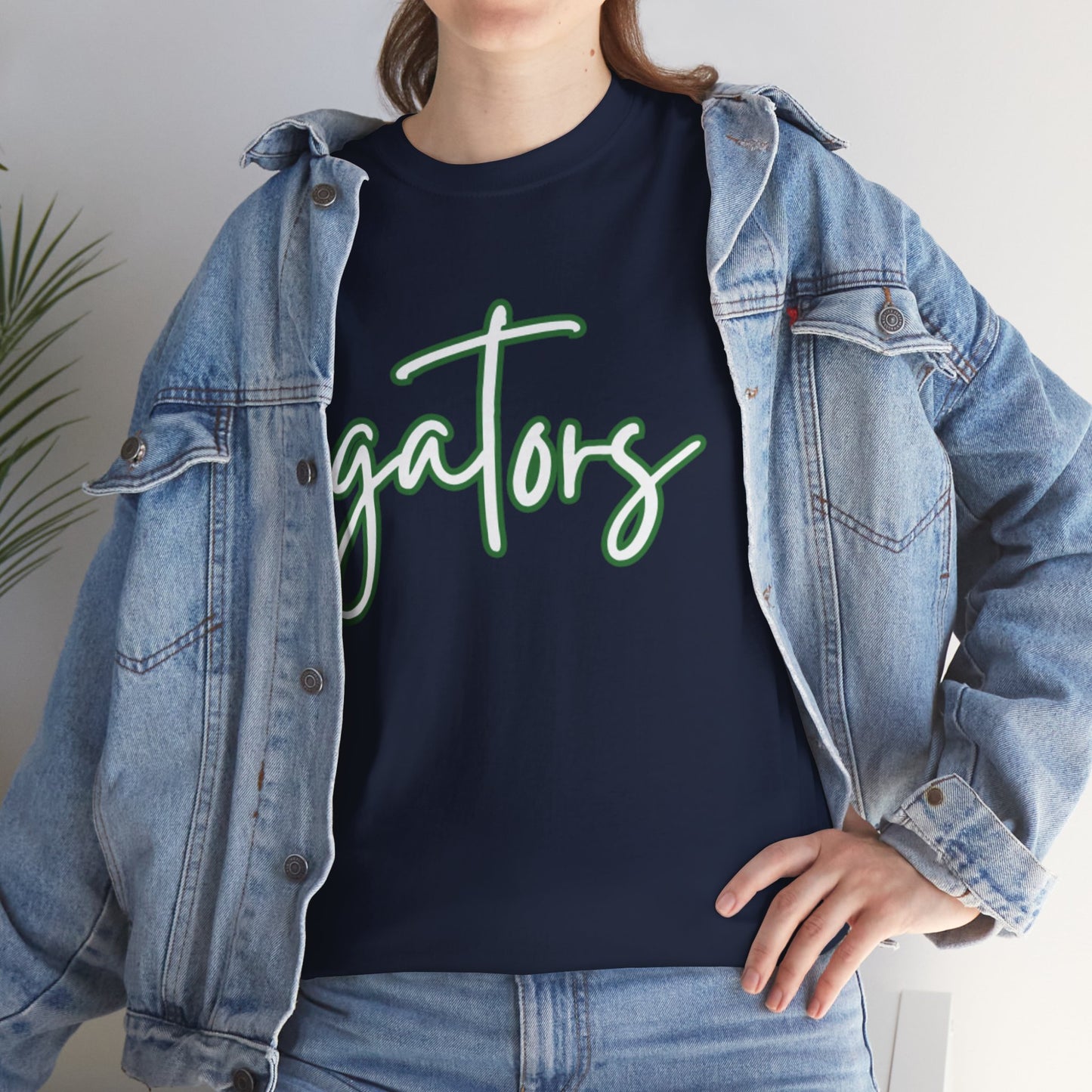 Gators T-Shirt — Green Handwritten High School Spirit Wear