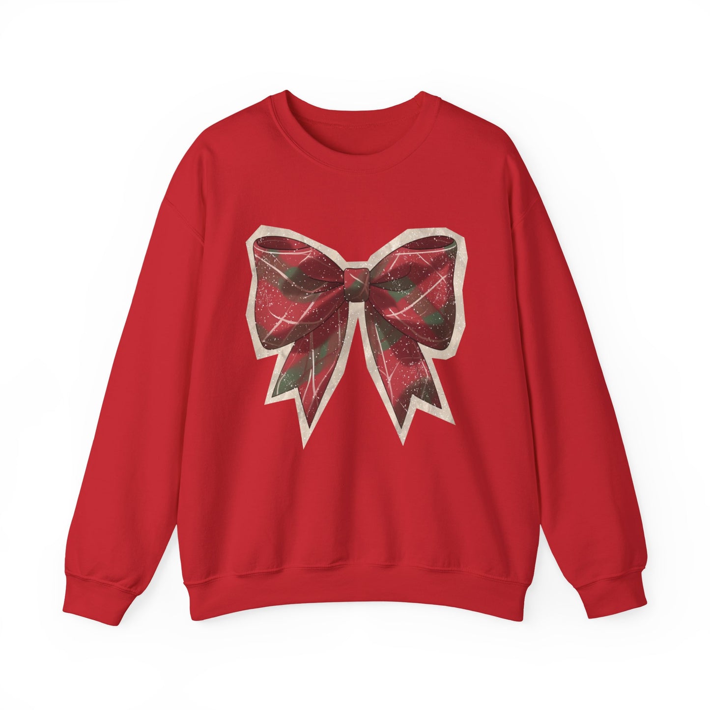 Plaid Holiday Bow Sweatshirt