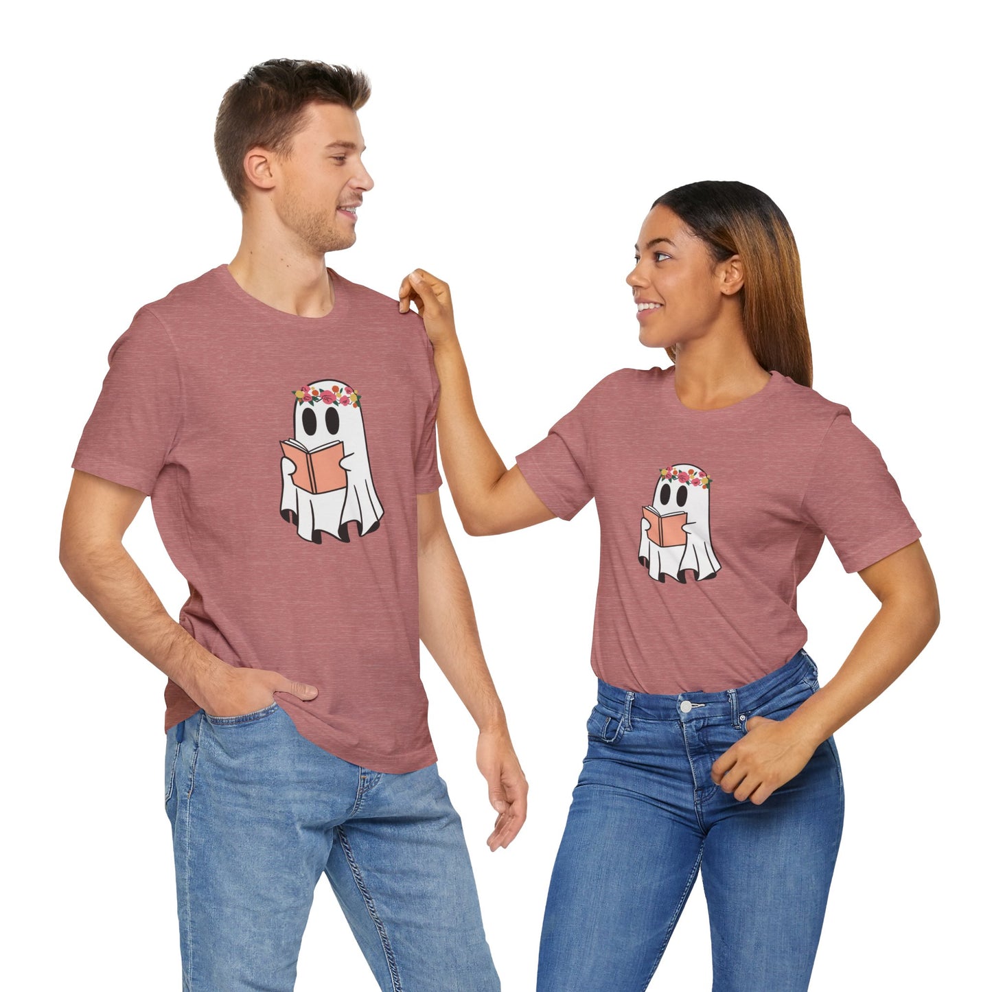 Ghosty Reading - Floral Crown T-Shirt