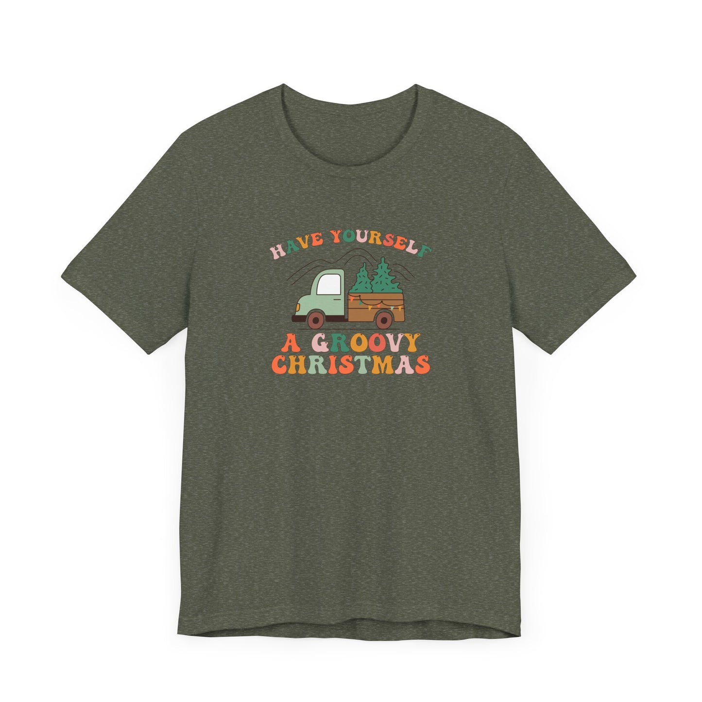 Groovy Christmas Truck T-Shirt