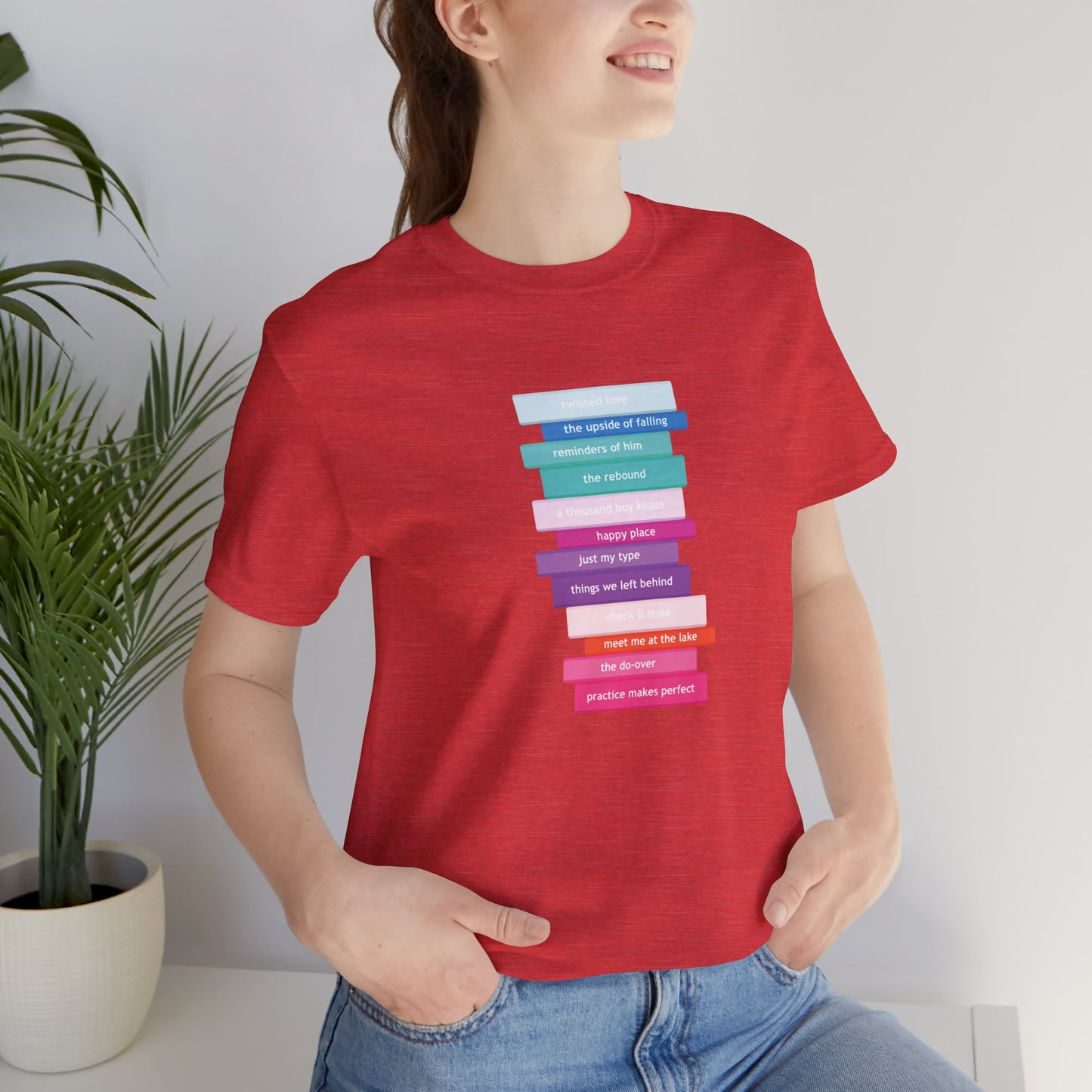 Romance Book Stack T-Shirt