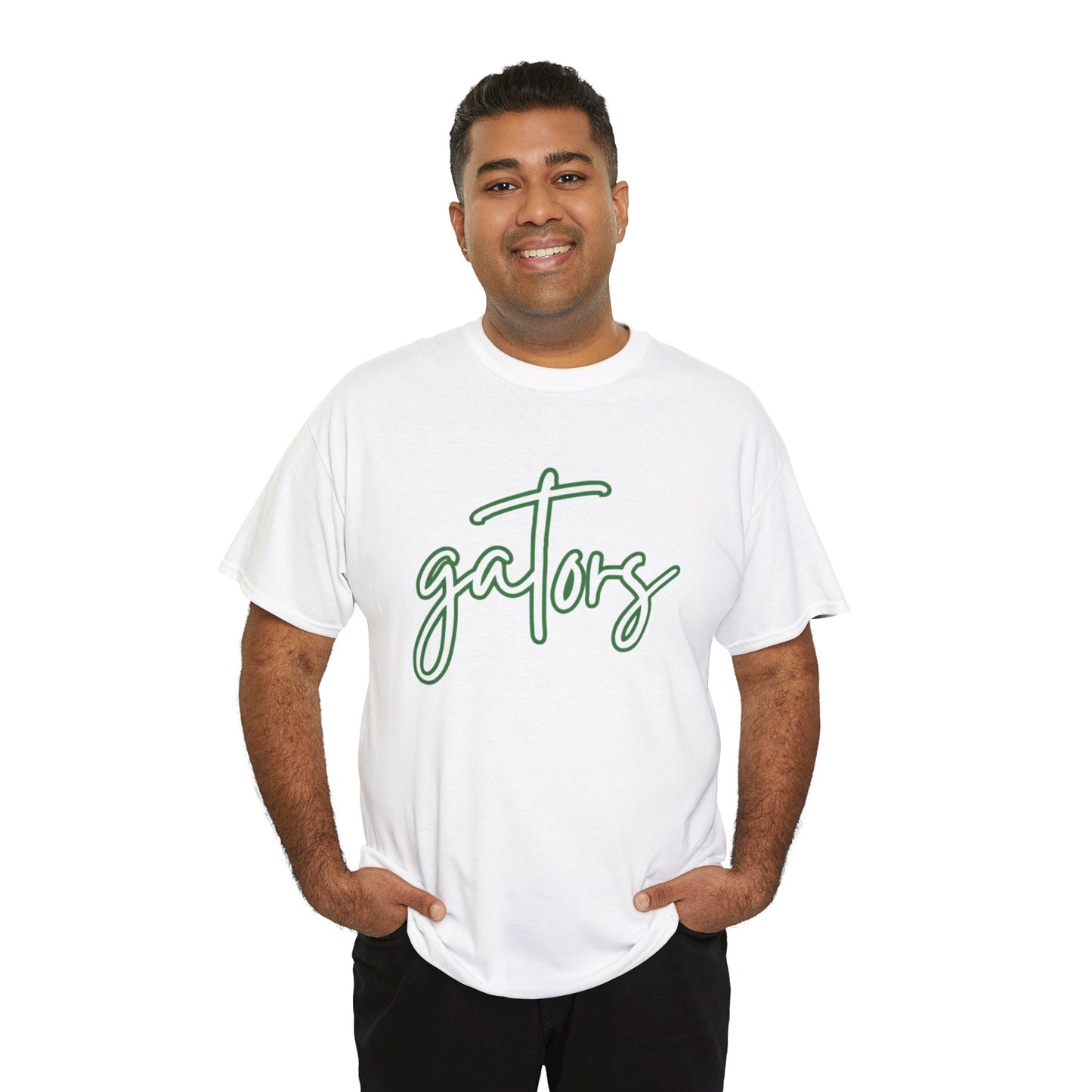 Gators T-Shirt — Green Handwritten High School Spirit Wear