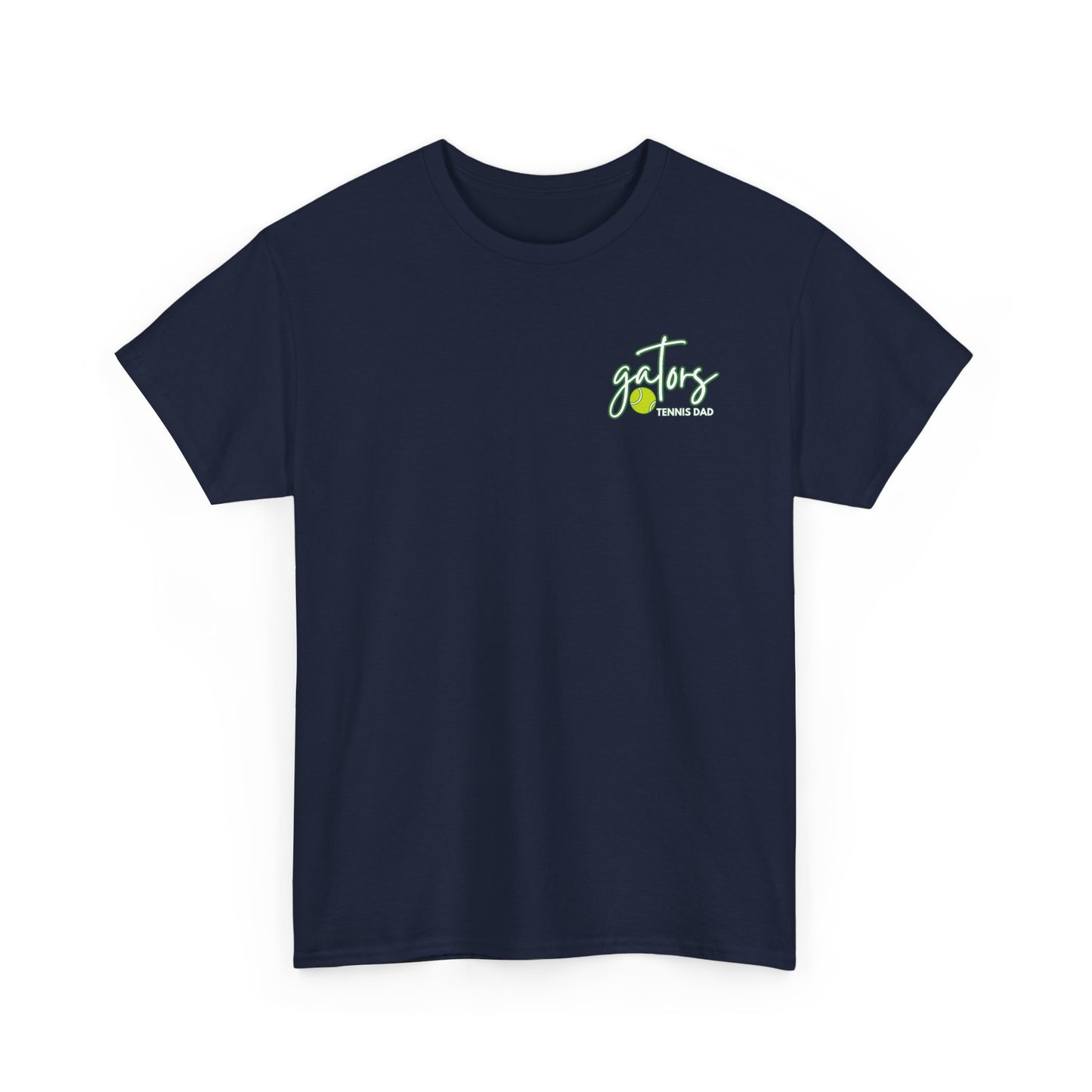 Tennis Dad T-Shirt — Green Handwritten High School Spirit Wear