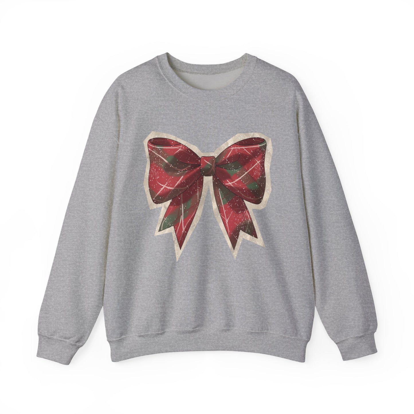 Plaid Holiday Bow Sweatshirt