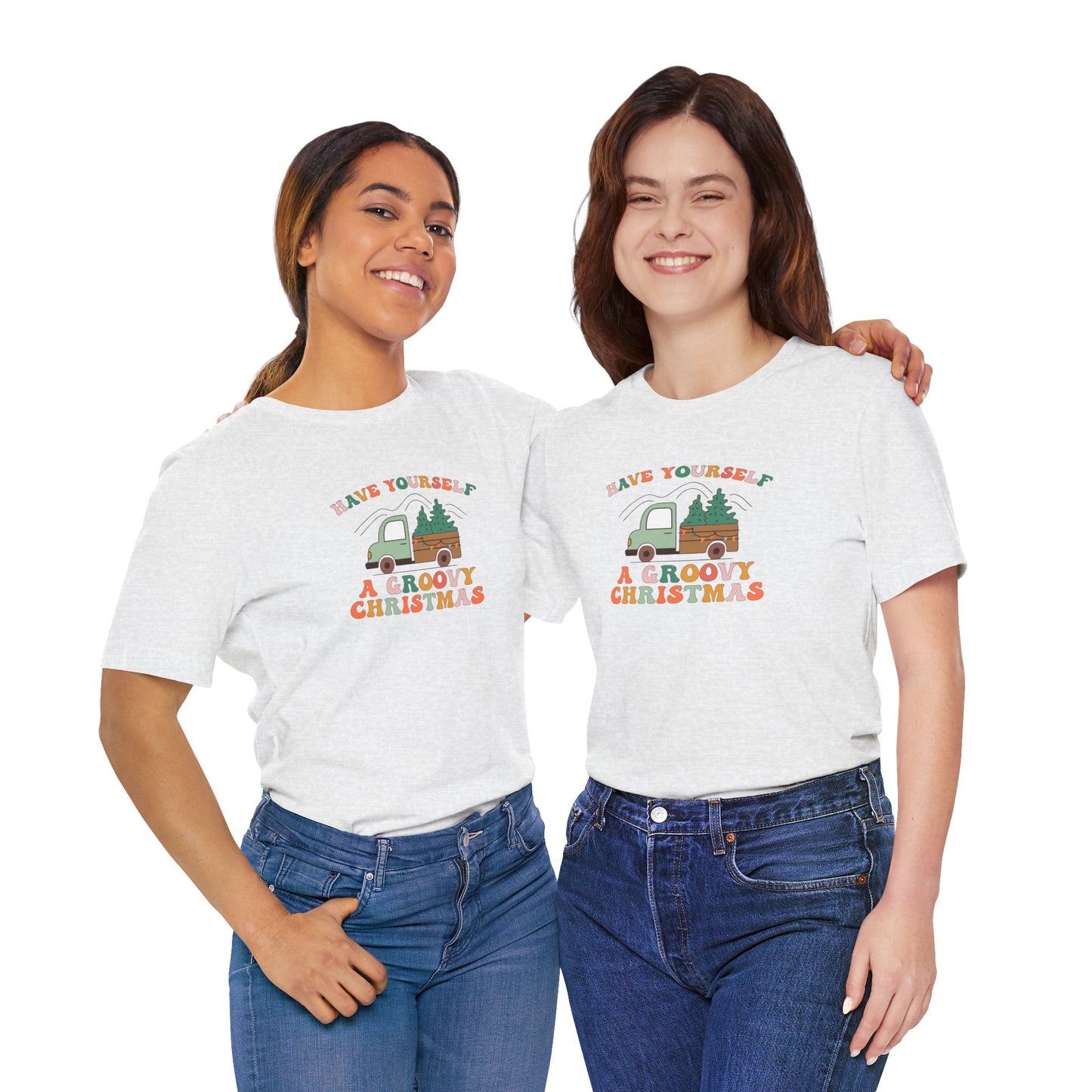 Groovy Christmas Truck T-Shirt