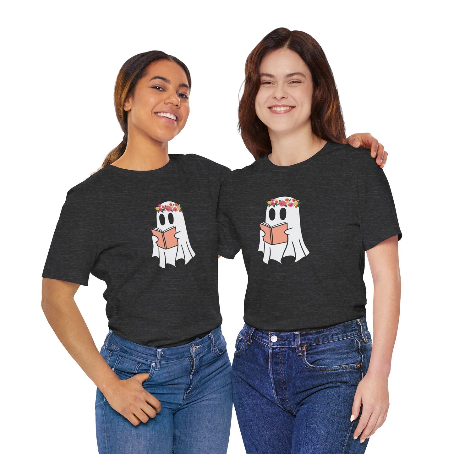 Ghosty Reading - Floral Crown T-Shirt