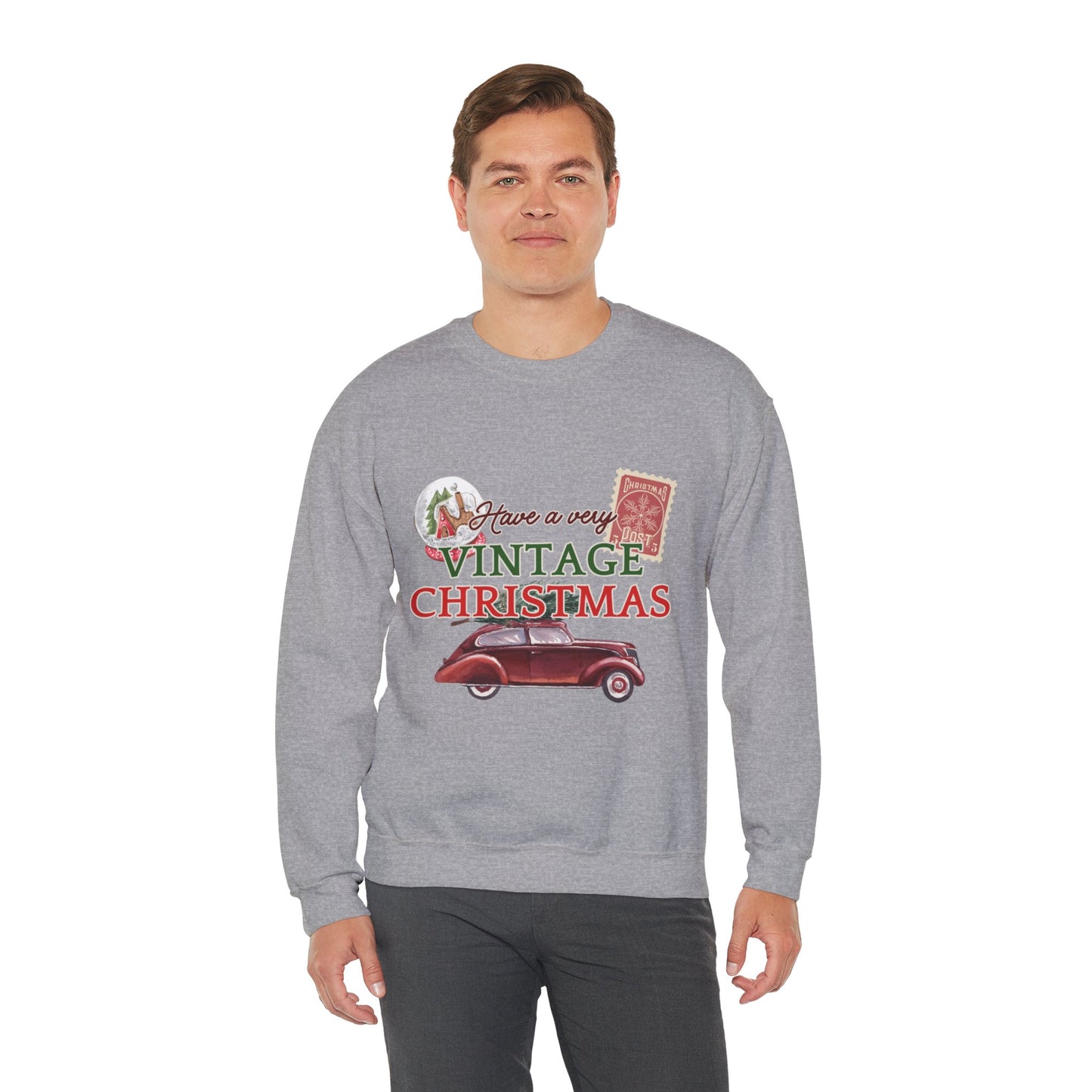 Vintage Christmas Sweatshirt – "Have a Very Vintage Christmas" Holiday Crewneck