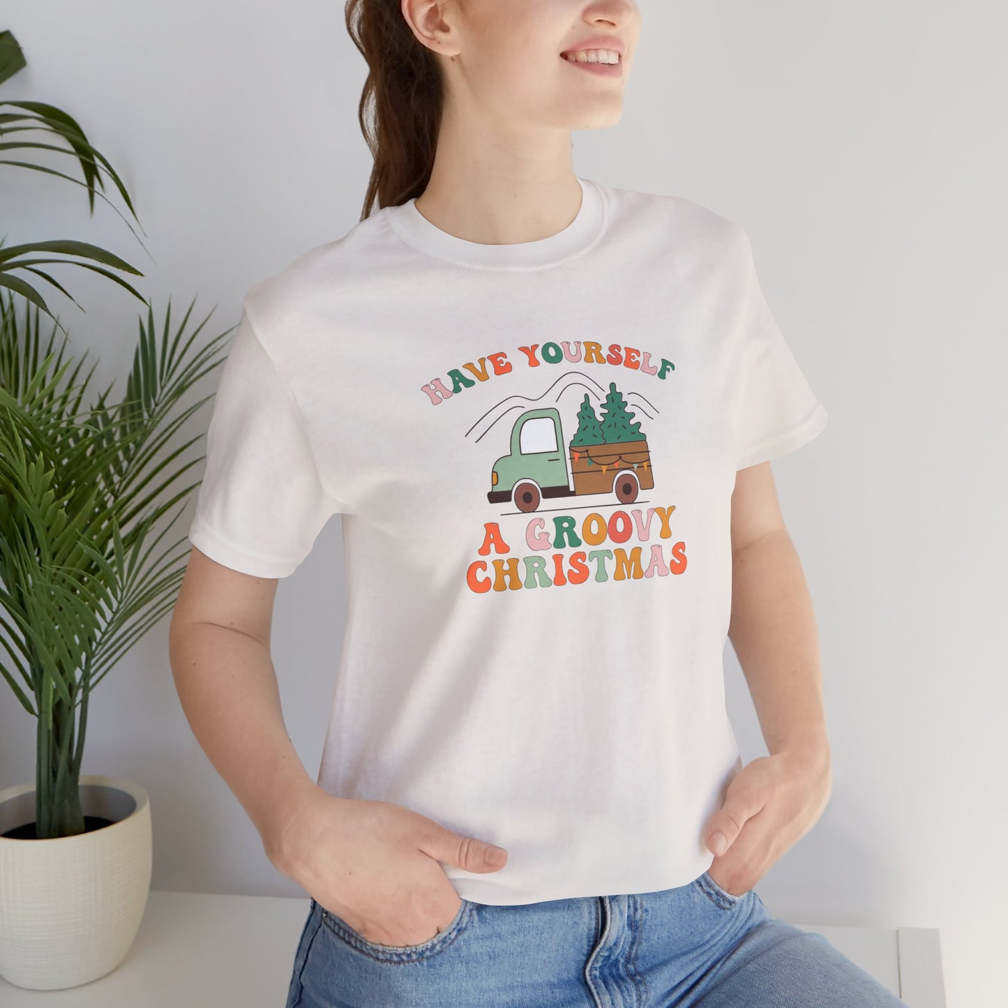 Groovy Christmas Truck T-Shirt