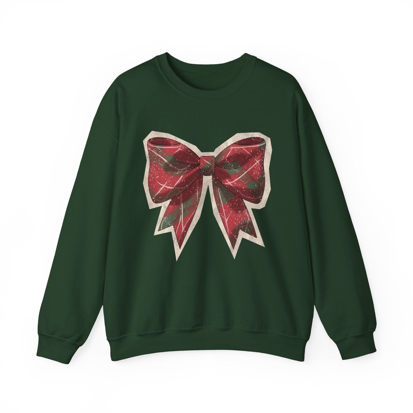Plaid Holiday Bow Sweatshirt