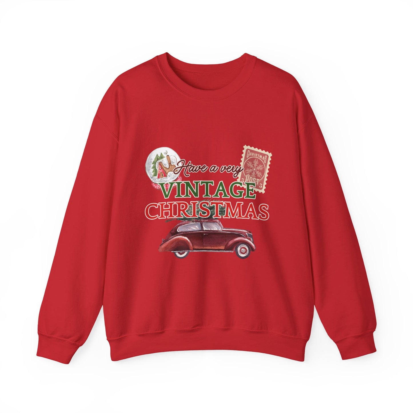 Vintage Christmas Sweatshirt – "Have a Very Vintage Christmas" Holiday Crewneck