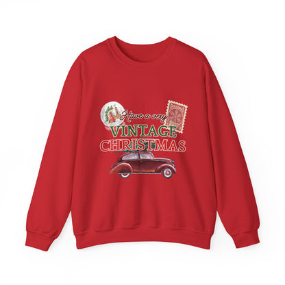 Vintage Christmas Sweatshirt – "Have a Very Vintage Christmas" Holiday Crewneck