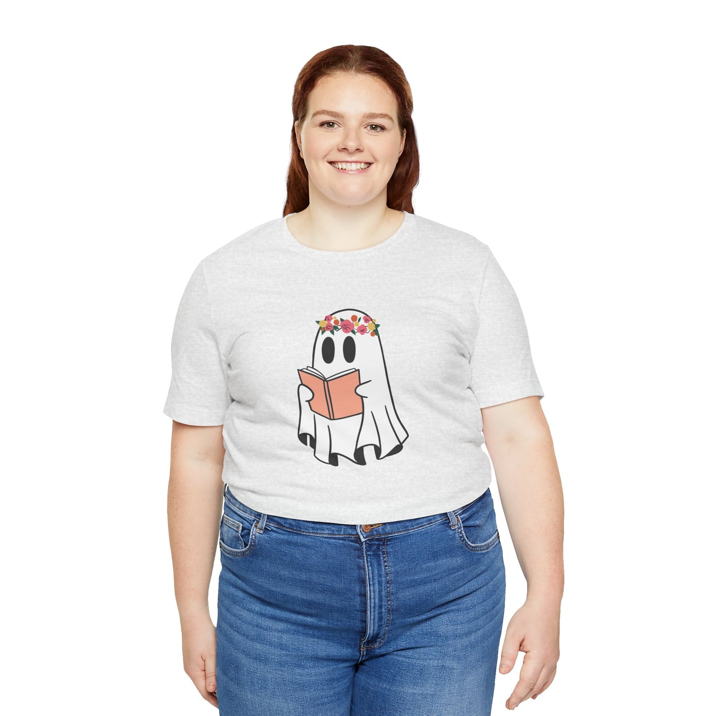Ghosty Reading - Floral Crown T-Shirt
