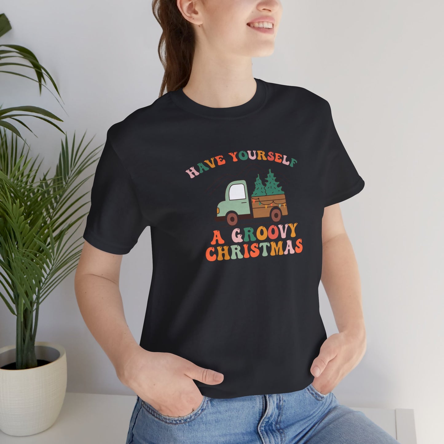 Groovy Christmas Truck T-Shirt