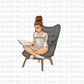 Girl Reading Tumblers