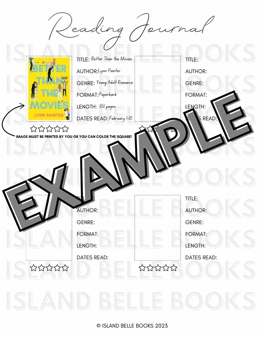 Printable Reading Journal (digital download)