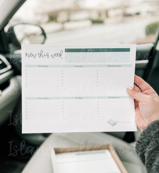 Weekly Notepad Planners